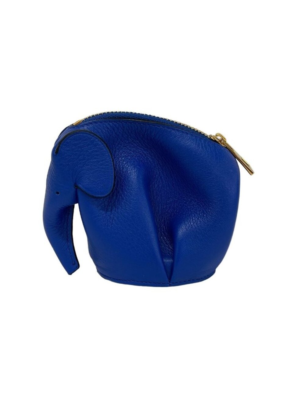 Loewe Coin Purse Elephant Navy Leather